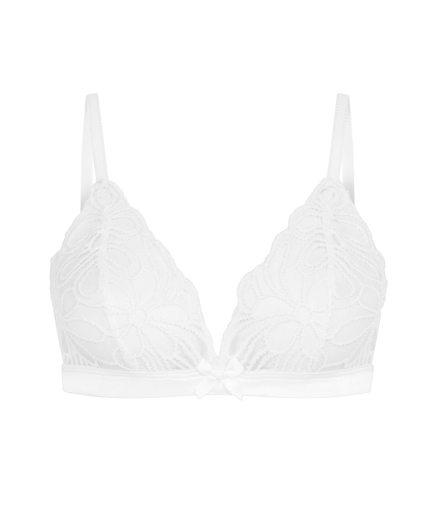 NelleБелый бюстгальтер с мягкой чашкой Nelle
