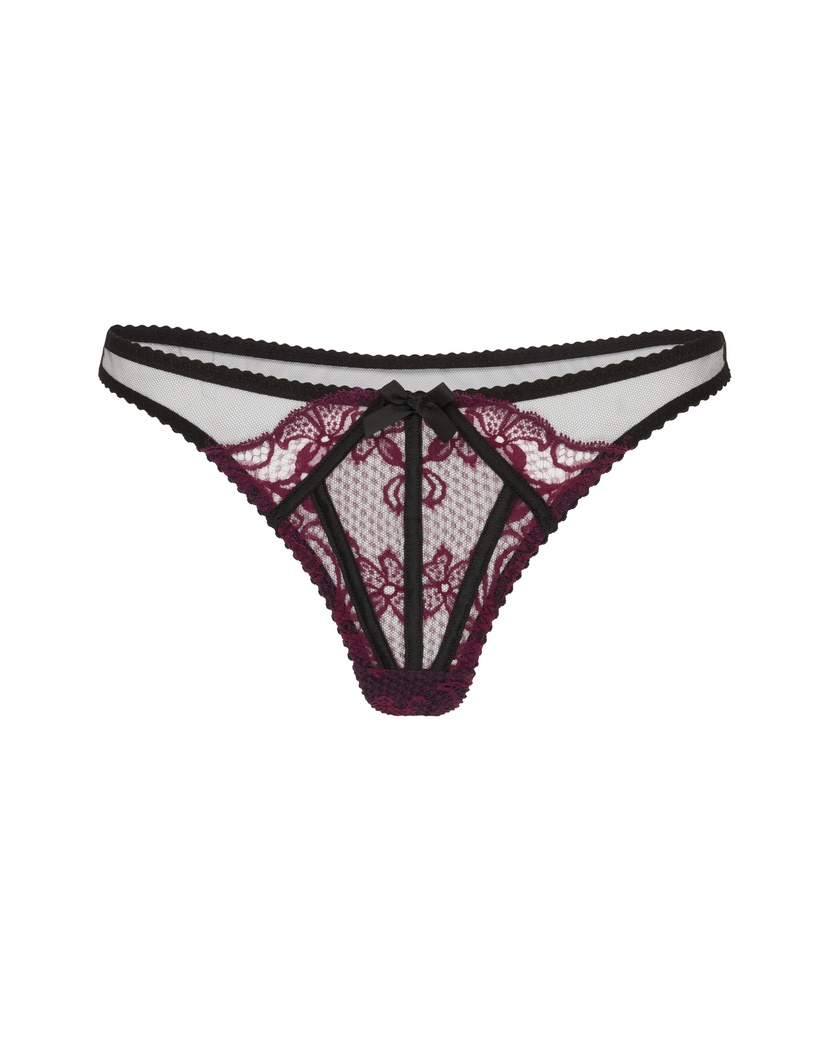 RozlynСливово-черные трусы стринги Rozlyn