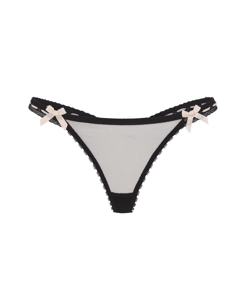ClairaЧерные прозрачные трусы стринги Claira