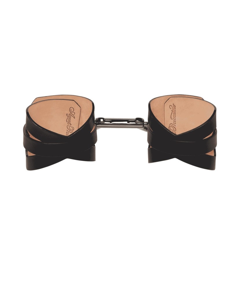 VeronikaЧерные кожаные манжеты Veronika Double