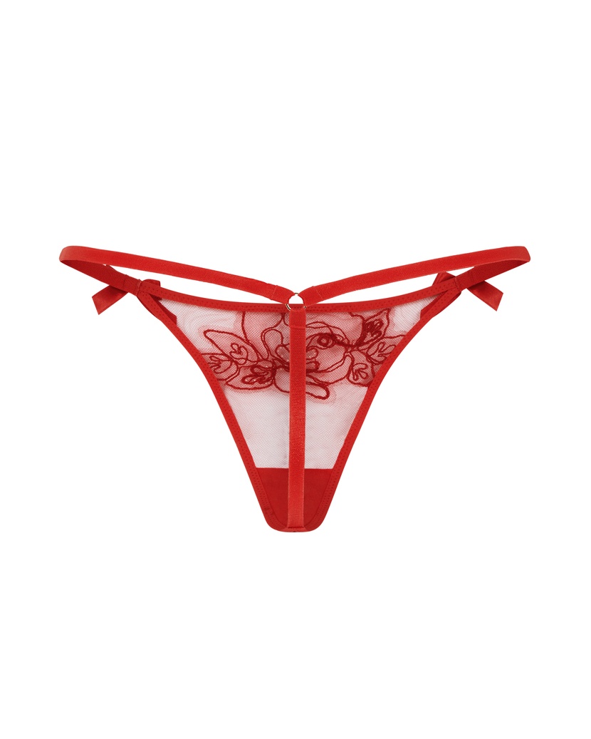 LindieКрасные прозрачные трусы стринги Lindie