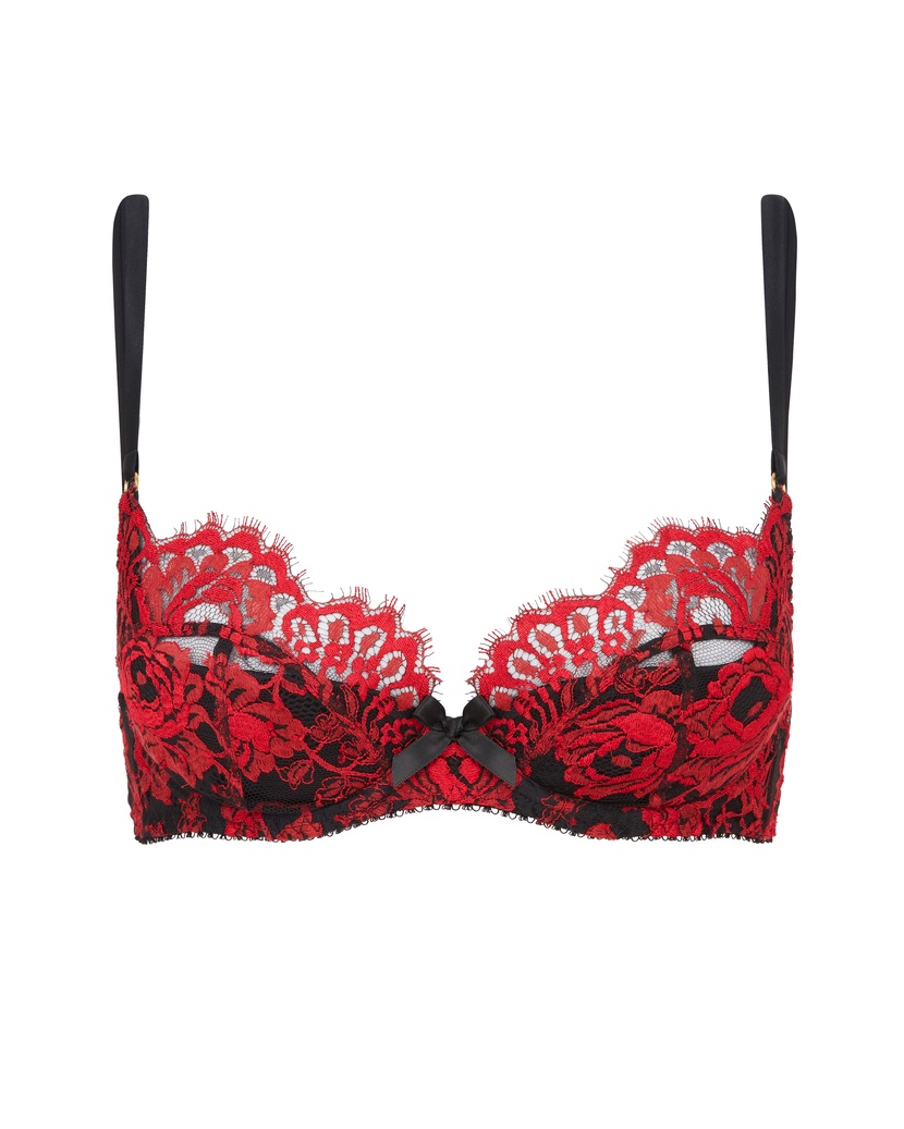 SolannaКрасно-черный бюстгальтер с мягкой чашкой Solanna