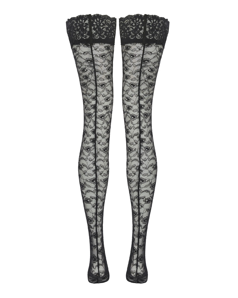 DayliaЧерные чулки на резинке Daylia