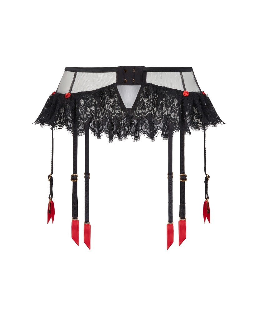 ClarissaЧерный пояс для чулок Clarissa