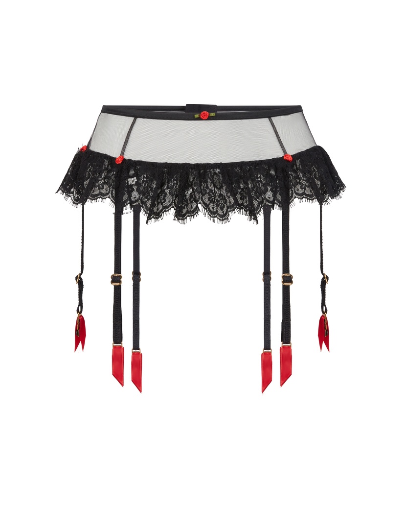 ClarissaЧерный пояс для чулок Clarissa