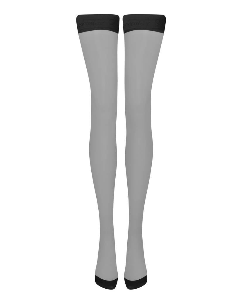 TanzieЧерные чулки на резинке Tanzie