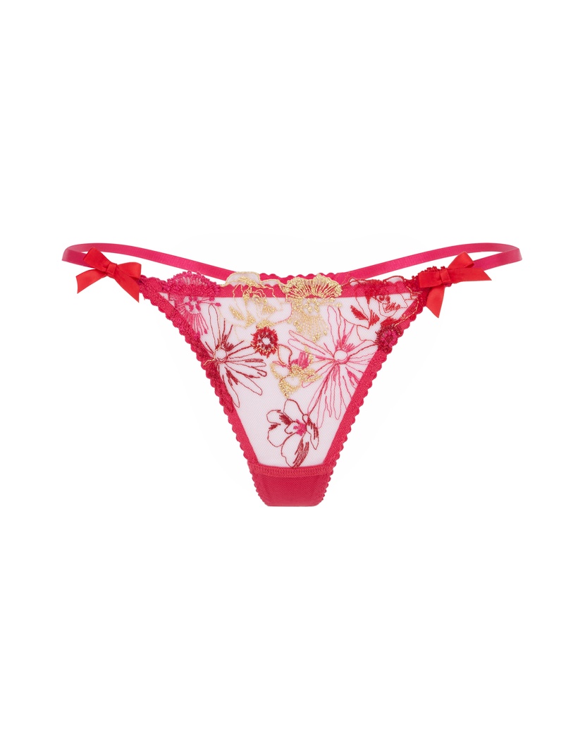 ZuriПрозрачные трусы стринги цвета фуксия Zuri