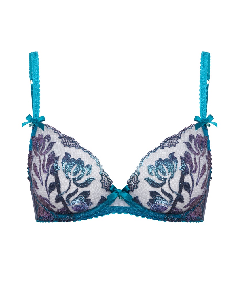 SparkleСиний прозрачный бюстгальтер с мягкой чашкой Sparkle