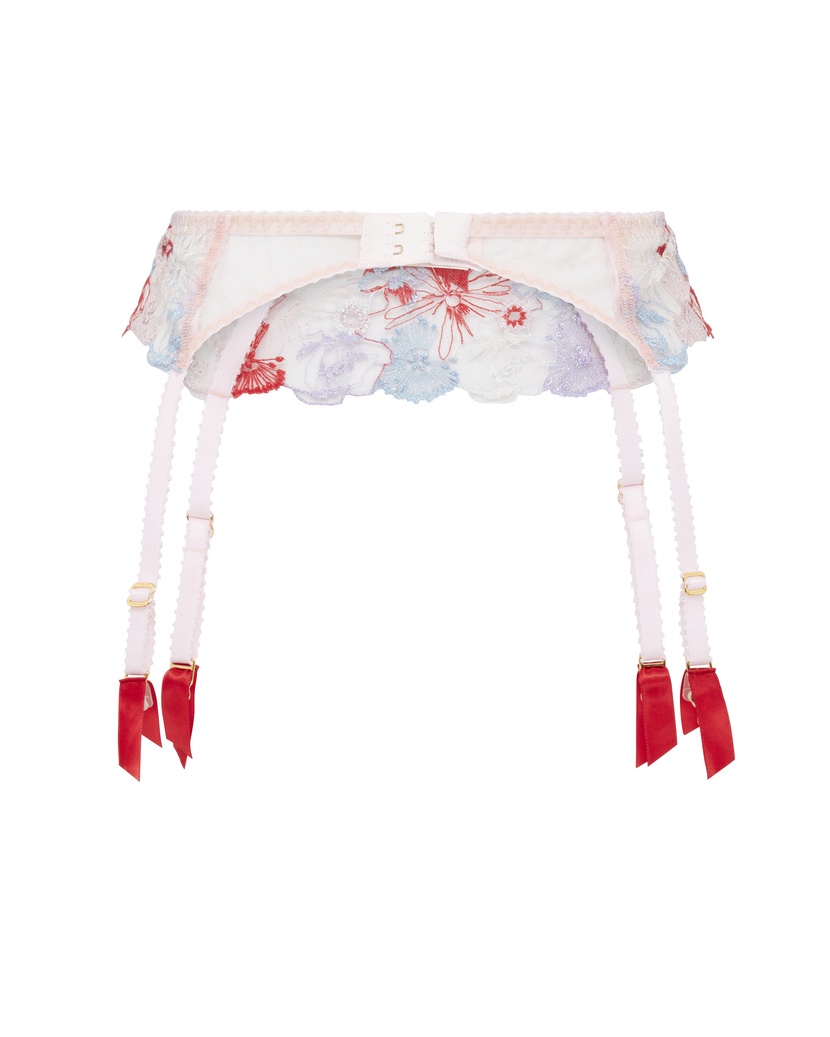 ZuriГолубой прозрачный пояс для чулок Zuri