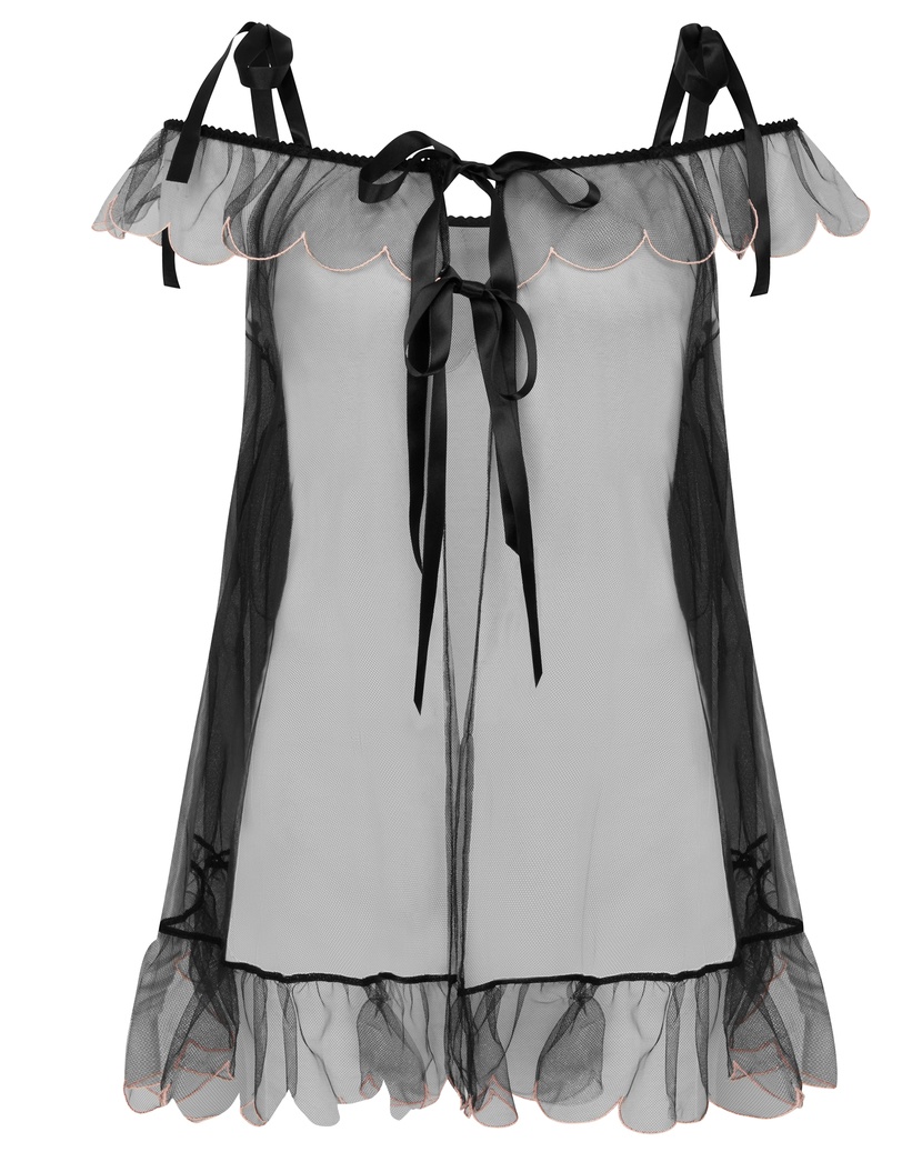 LornaЧерная прозрачная сорочка Lorna