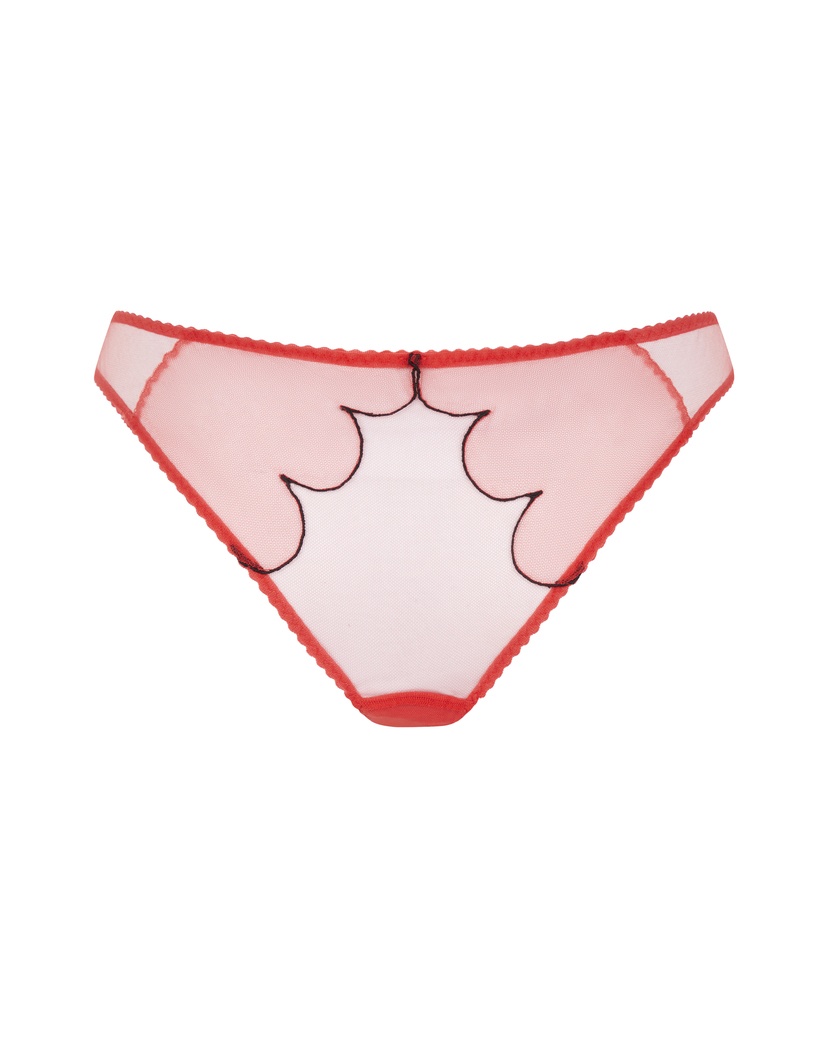 LornaКрасные прозрачные классические трусы Lorna