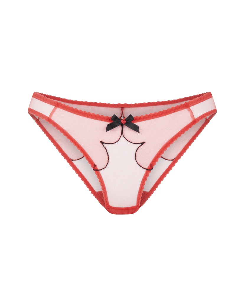 LornaКрасные прозрачные классические трусы Lorna