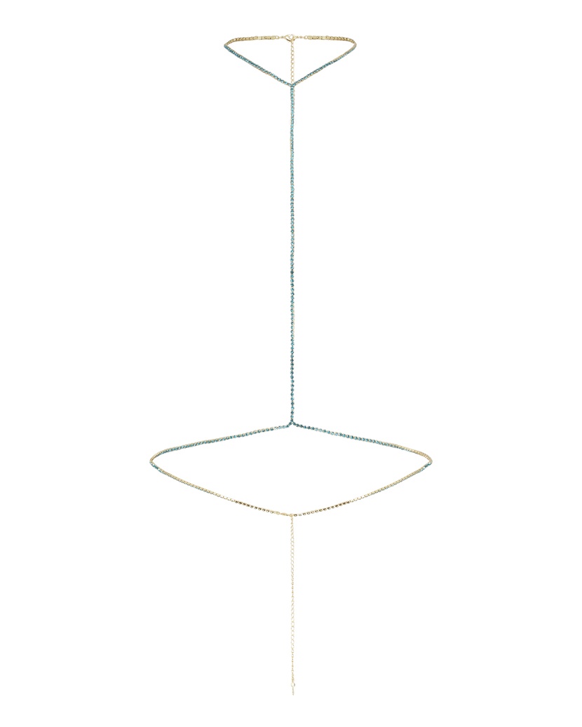 BougieЦепочка для тела голубого цвета Bougie