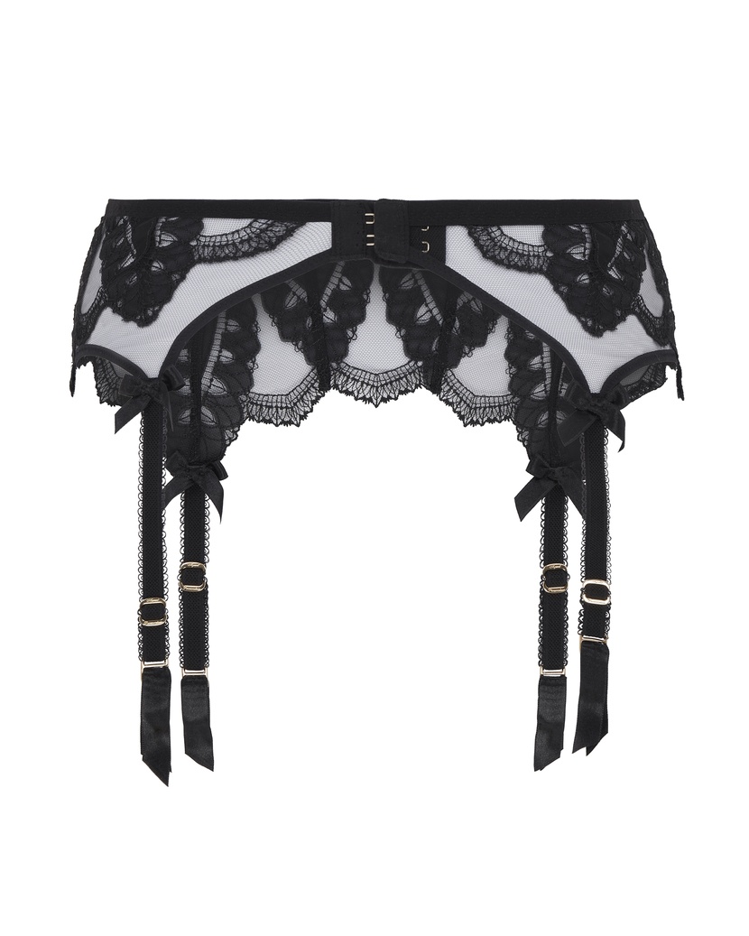 AlysiaЧерный пояс для чулок Alysia