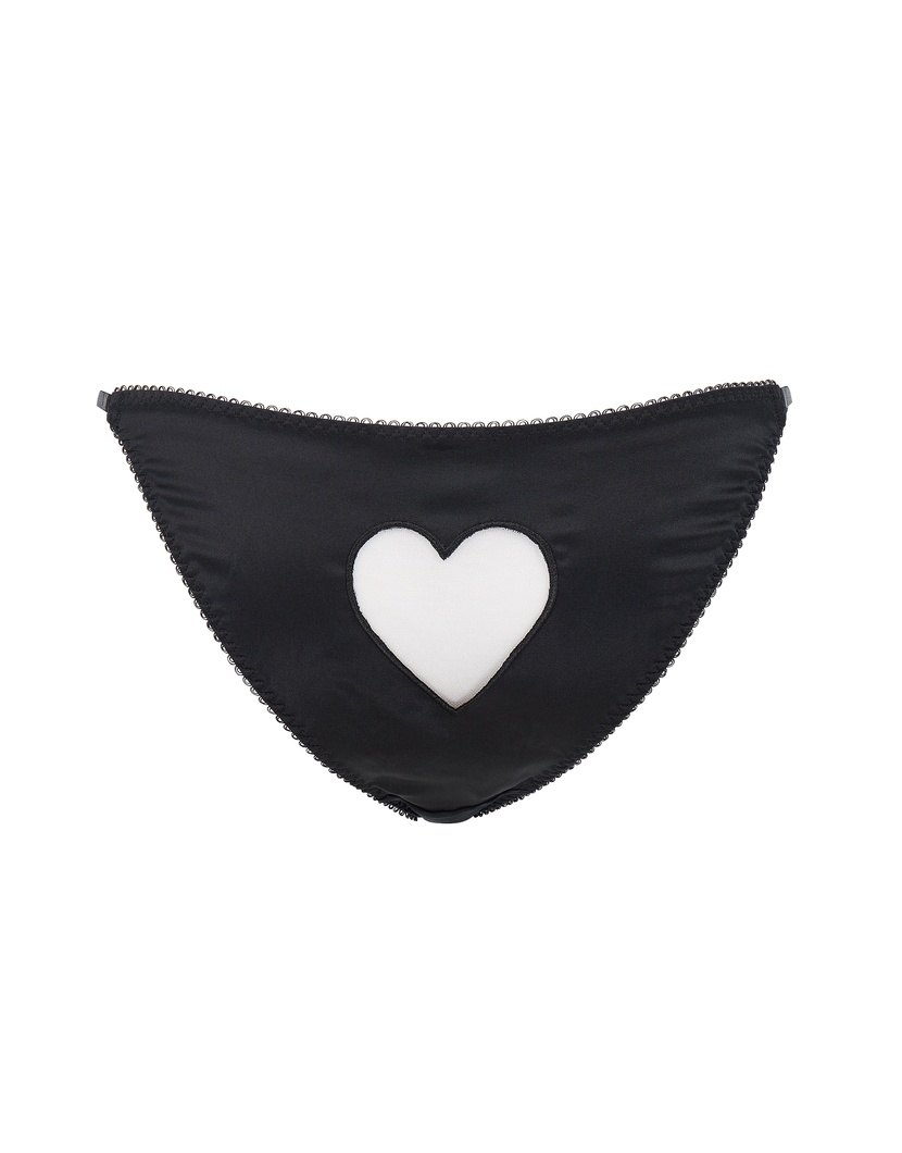 Ettie Черные шелковые французские трусы Ettie