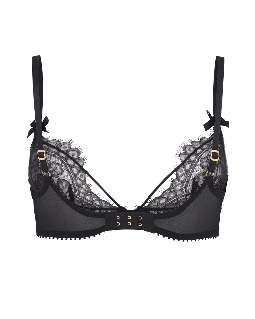KiyaЧерный кружевной бюстгальтер с мягкой чашкой Kiya