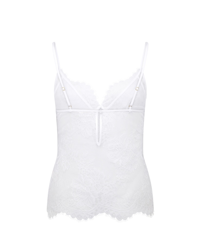KiyaБелый кружевной топ пижамы Kiya
