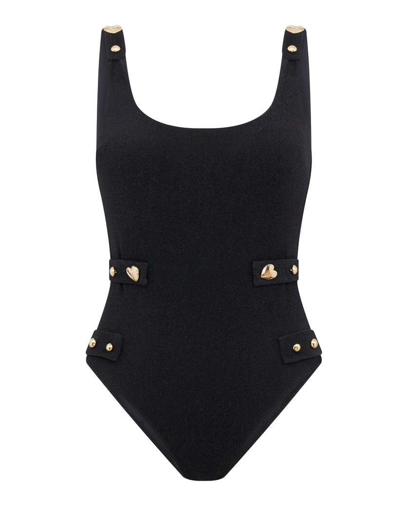 JullesЧерный слитный купальник Julles