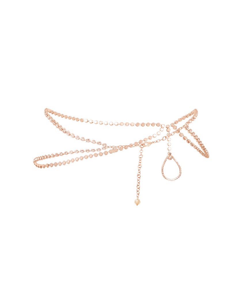 GlitzЦепочка на пояс цвета розового золота Glitz