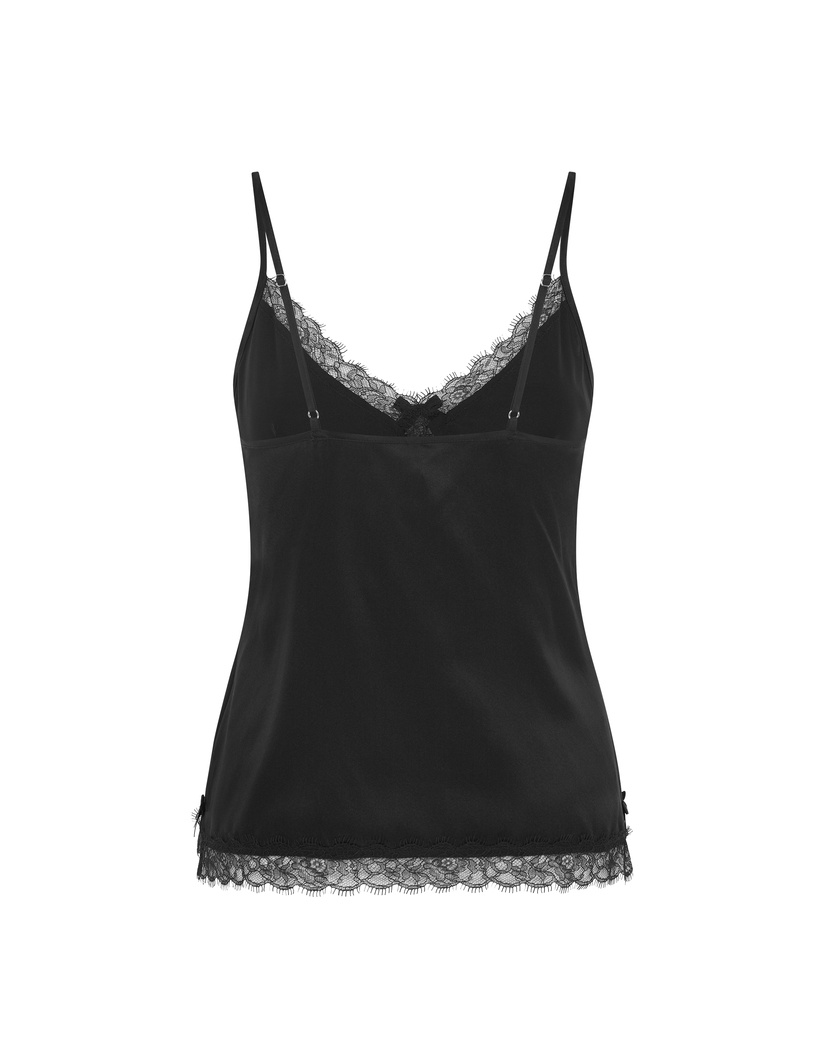 GiseleЧерный шелковый топ Gisele
