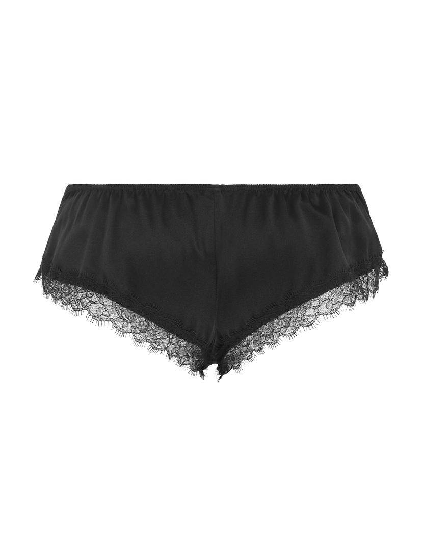 GiseleЧерные шелковые классические трусы Gisele