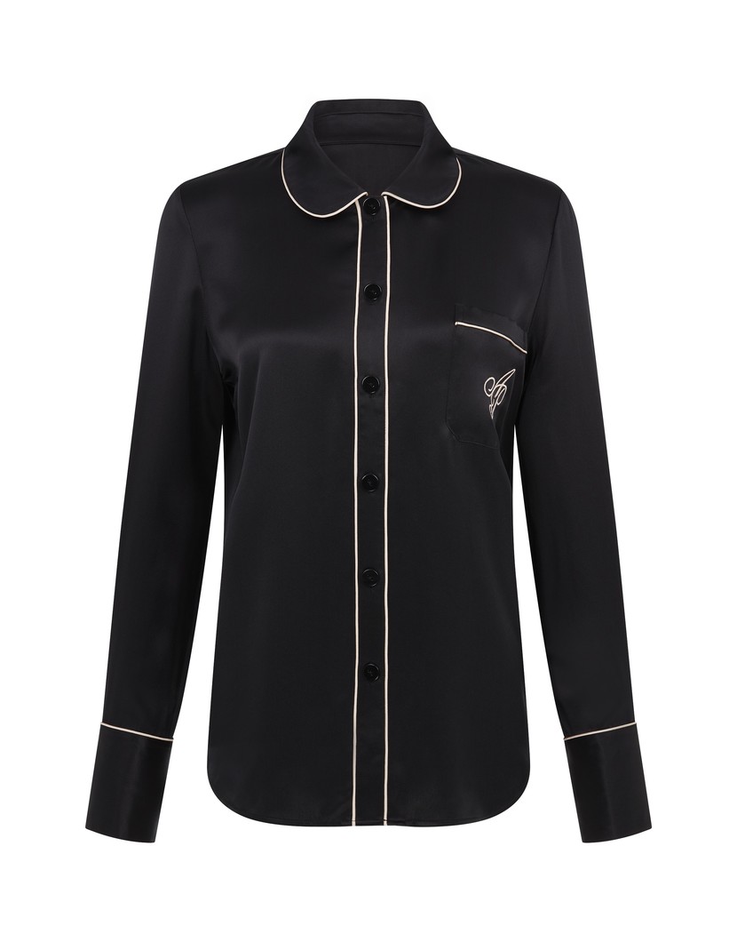 ClassicЧерная рубашка пижамы Classic