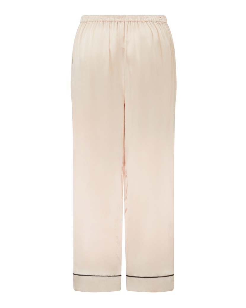 ClassicСветло-розовые укороченные шелковые брюки пижамы Classic