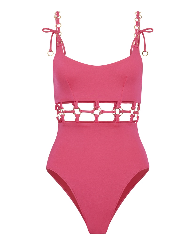 AshiaРозовый слитный купальник Ashia