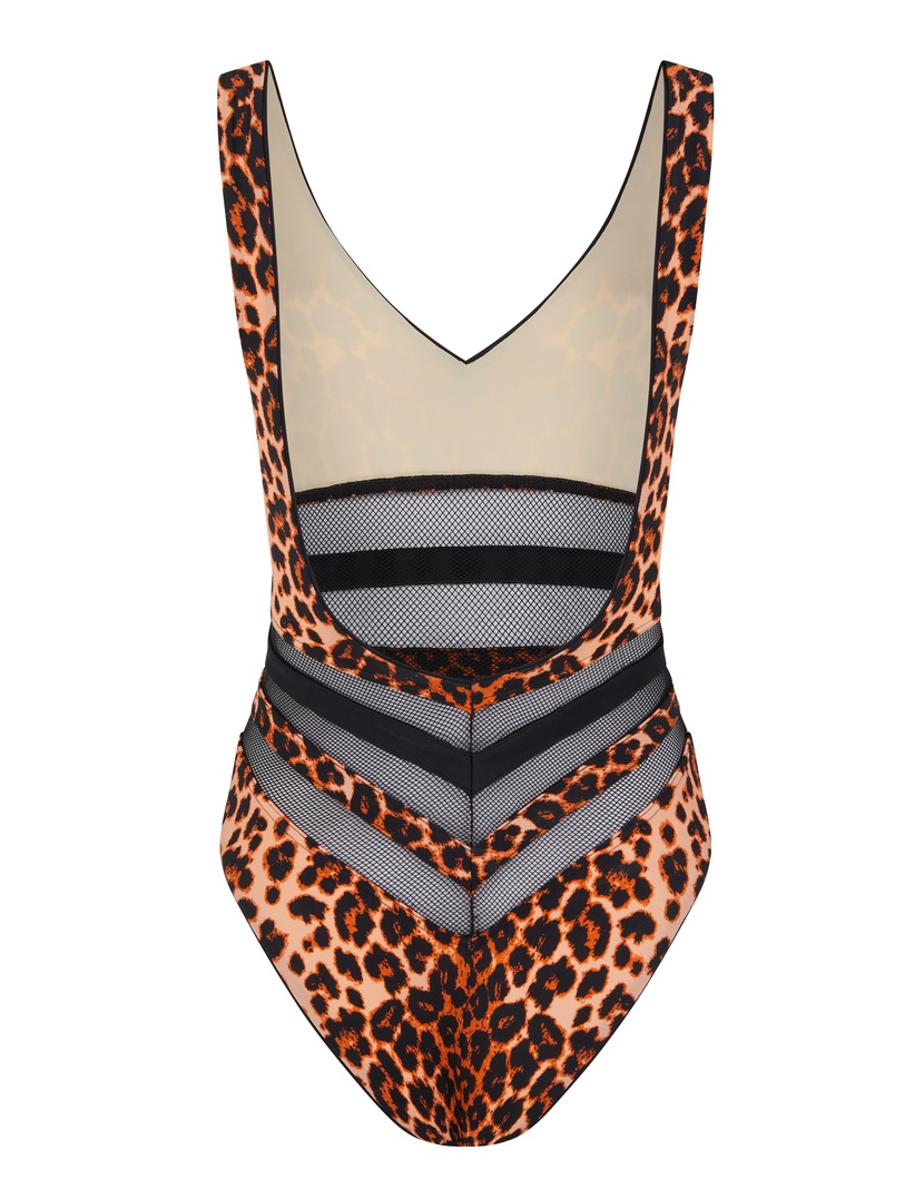 ZenayaЛеопардовый слитный купальник Zenaya