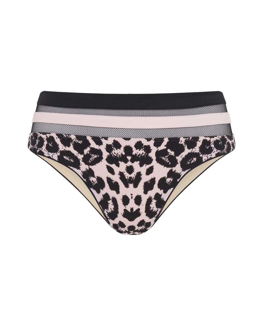 ZenayaВысокие плавки с леопардовым принтом Zenaya