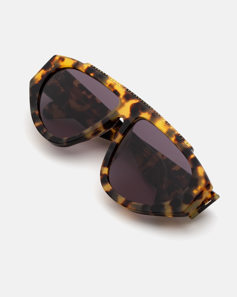 TyrahСолнцезащитные очки с черепаховым принтом Tyrah