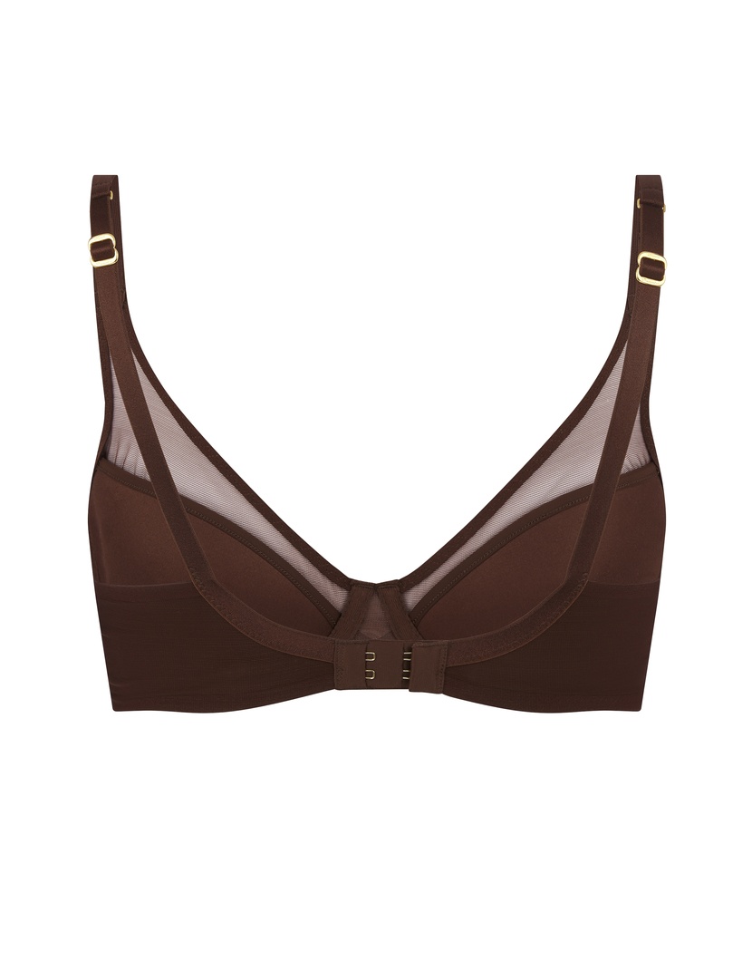 LuckyКоричневый бюстгальтер с глубокой чашкой Lucky
