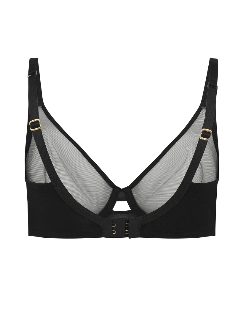 LuckyЧерный прозрачный бюстгальтер с мягкой чашкой Lucky