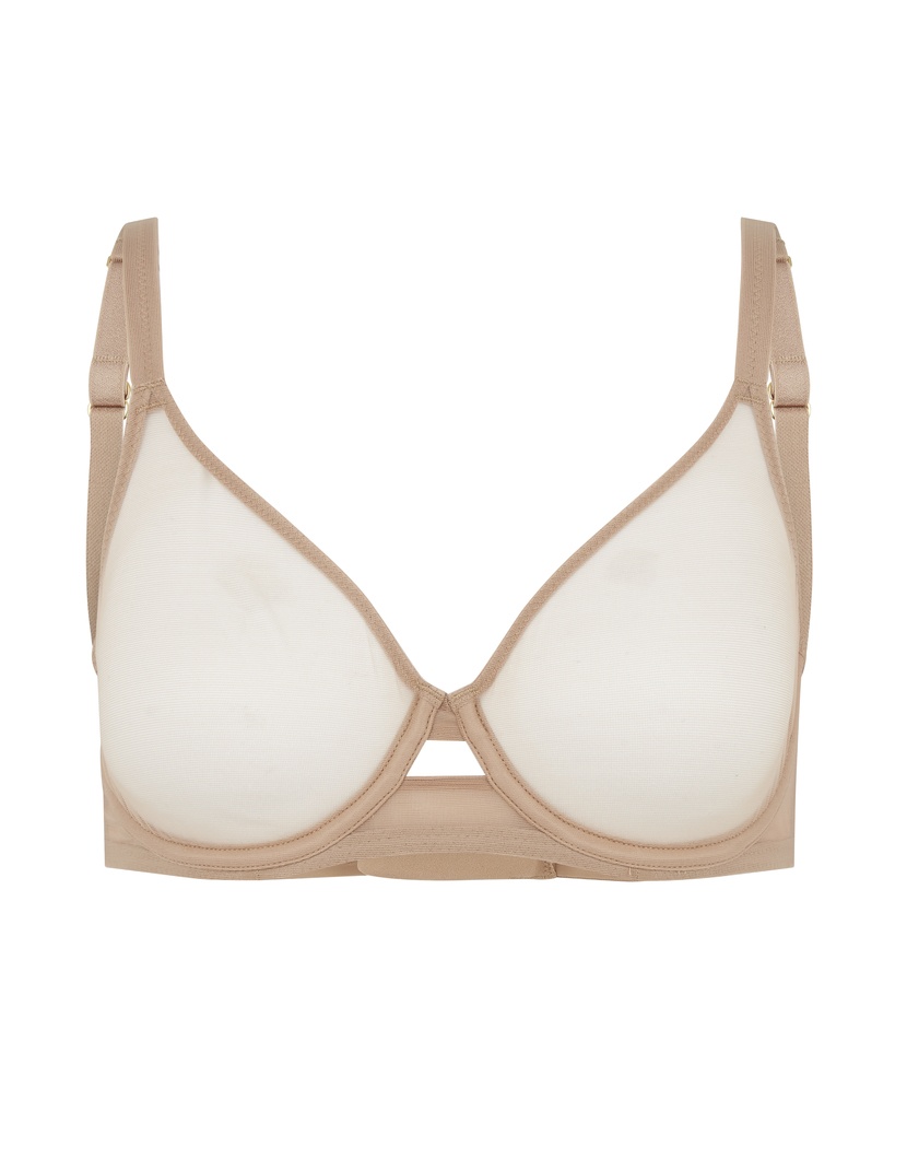 LuckyБежевый прозрачный бюстгальтер с мягкой чашкой Lucky