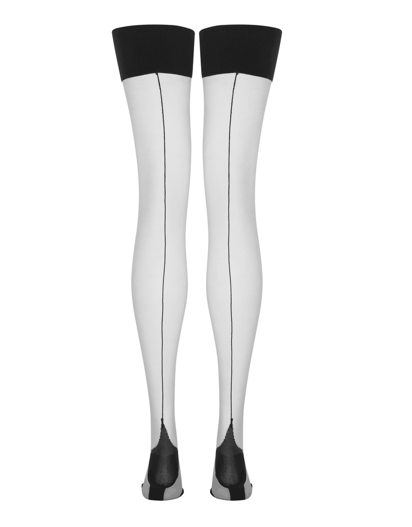 AmberЧулки под пояс цвета шампань Amber