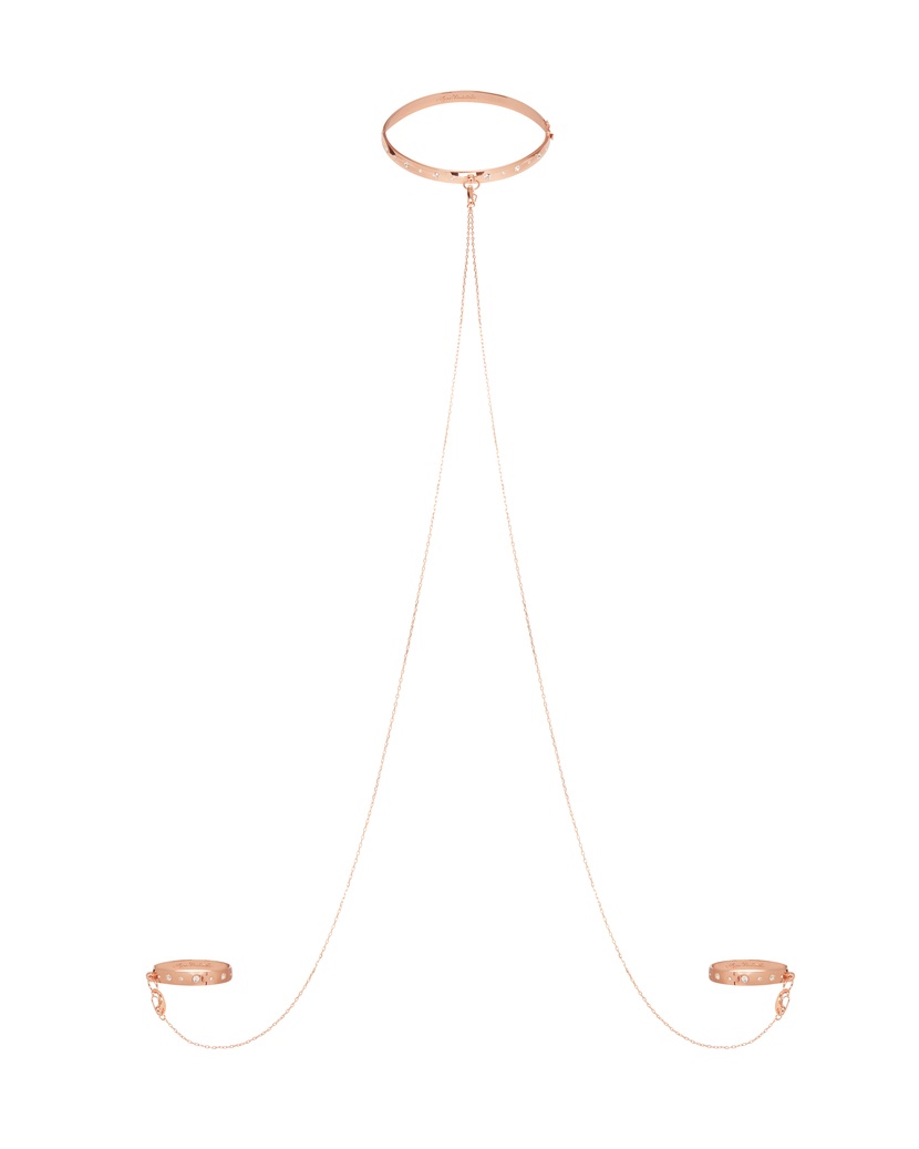 KattЧокер с браслетами цвета розового золота Katt