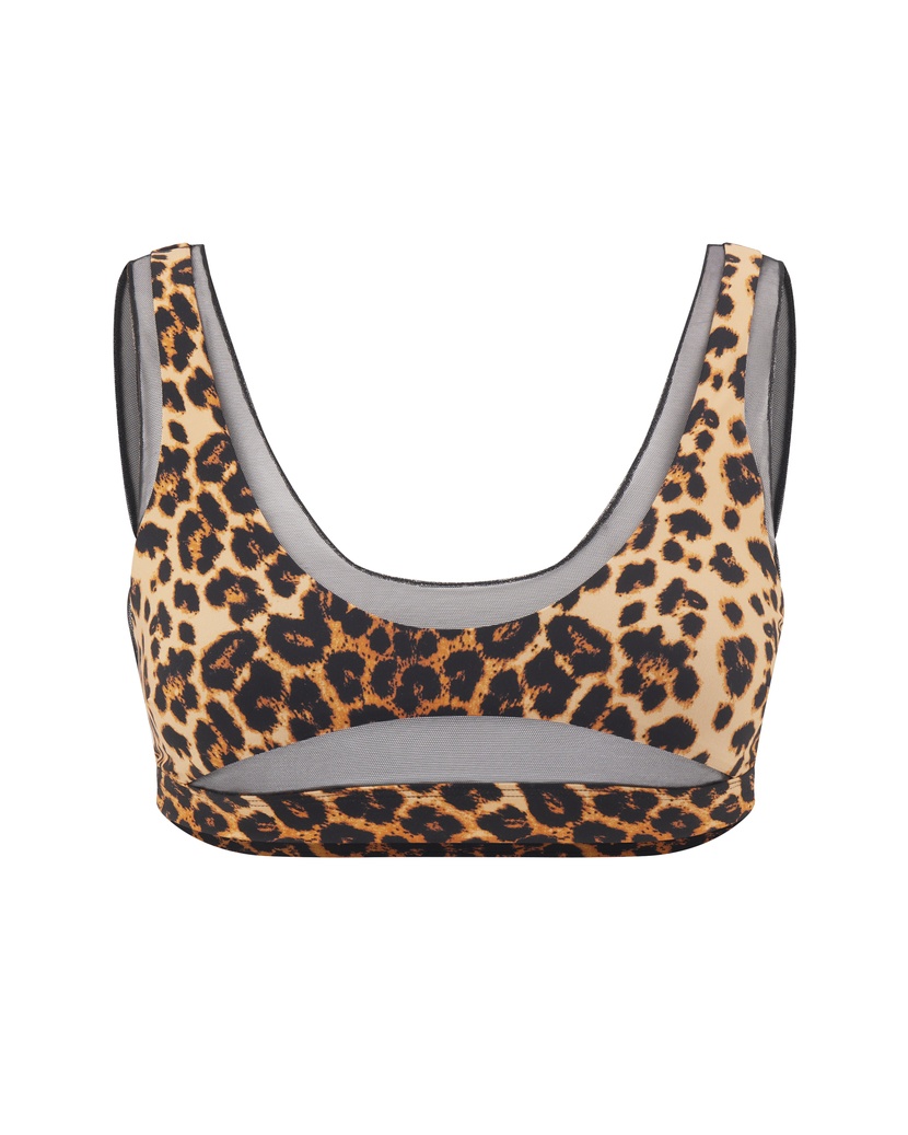 ZaroЛеопардовый топ купальника Zaro