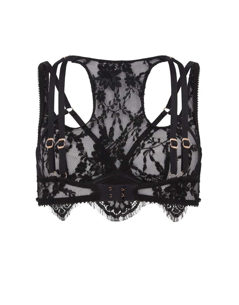 TaliaЧерный кружевной бюстгальтер с мягкой чашкой Talia