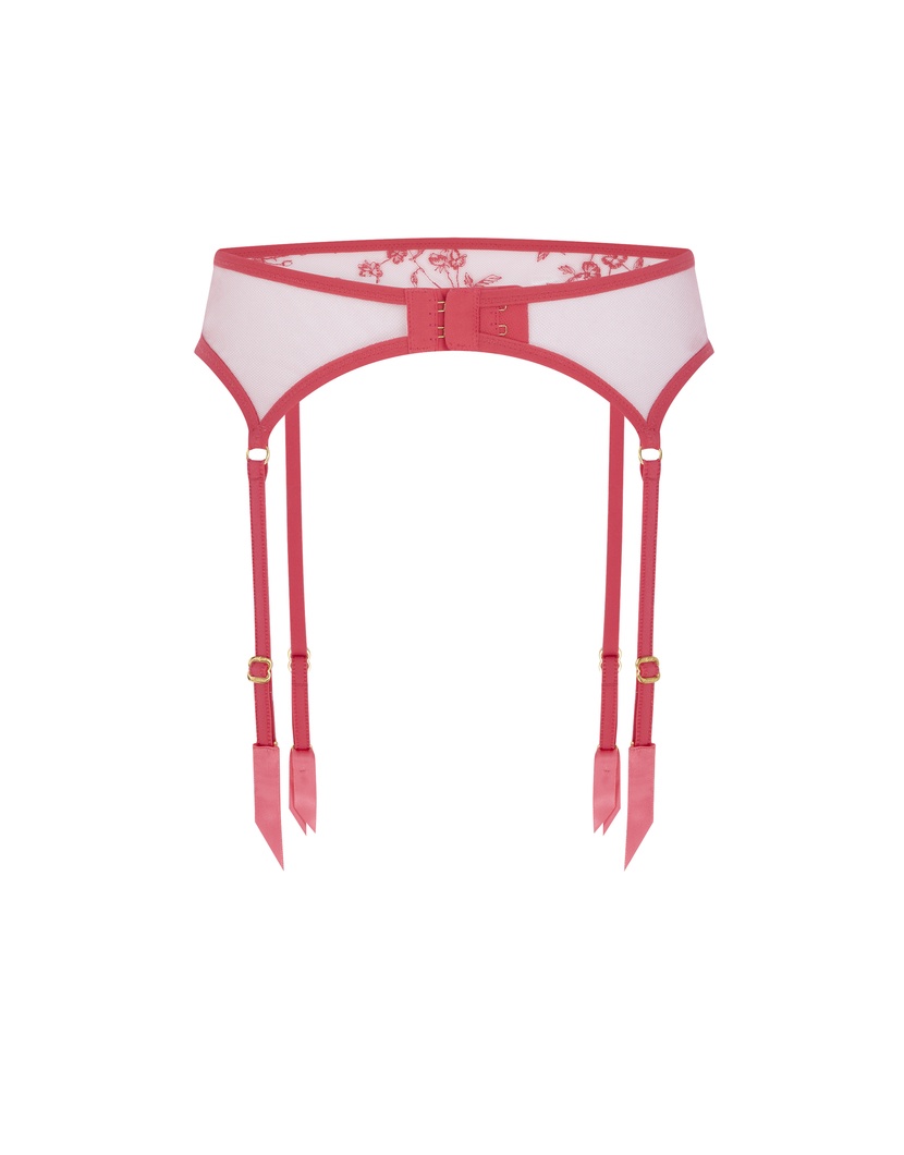 HenrietaРозовый прозрачный пояс для чулок Henrieta