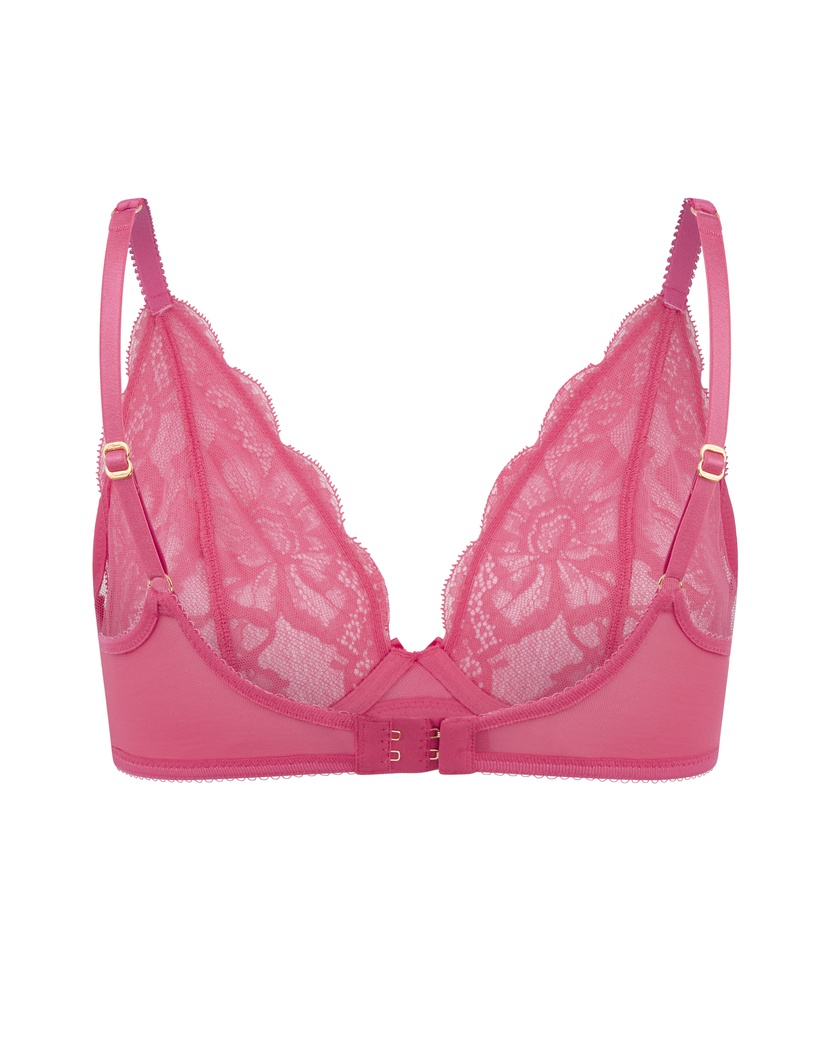 BernieРозовый кружевной бюстгальтер с мягкой глубокой чашкой Bernie
