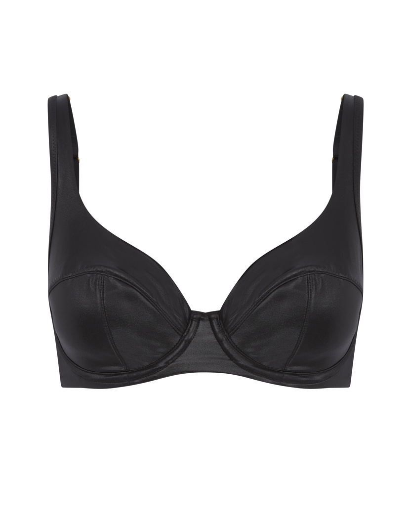PaigeЧерный бюстгальтер с глубокой мягкой чашкой Paige