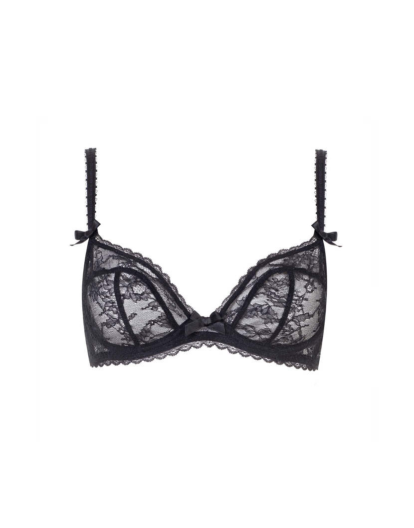 HindaЧерный бюстгальтер с мягкой чашкой из кружева Hinda