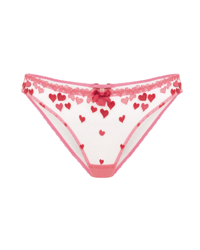 CupidРозовые прозрачные классические трусы Cupid