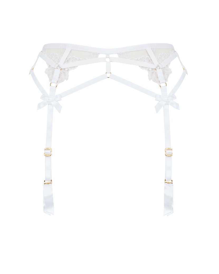 MelanieБелый пояс для чулок Melanie