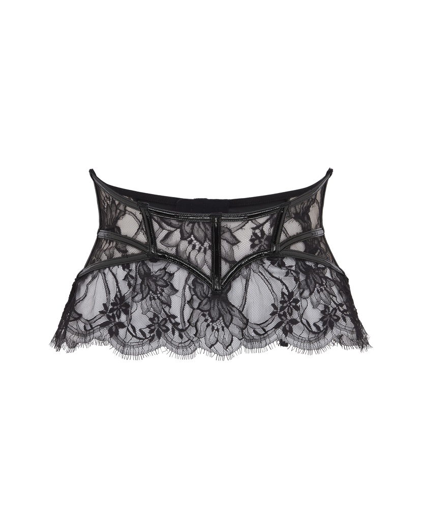 AlyssЧерный пояс для чулок Alyss