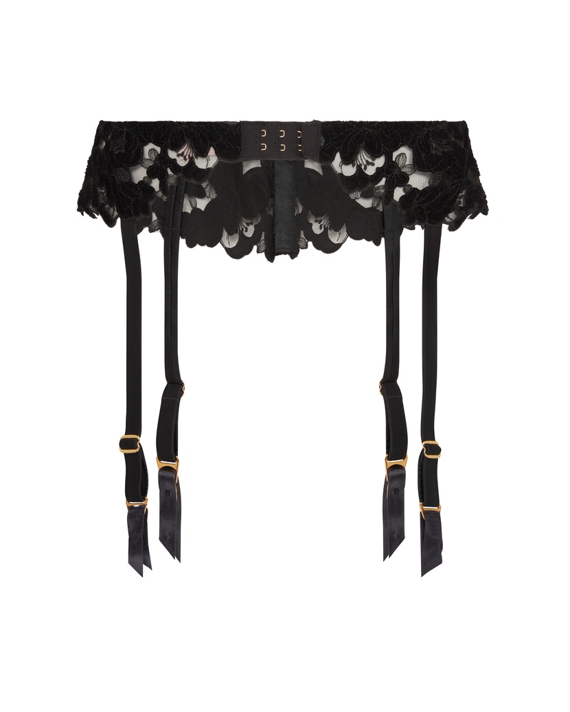 AriettaЧерный пояс для чулок Arietta