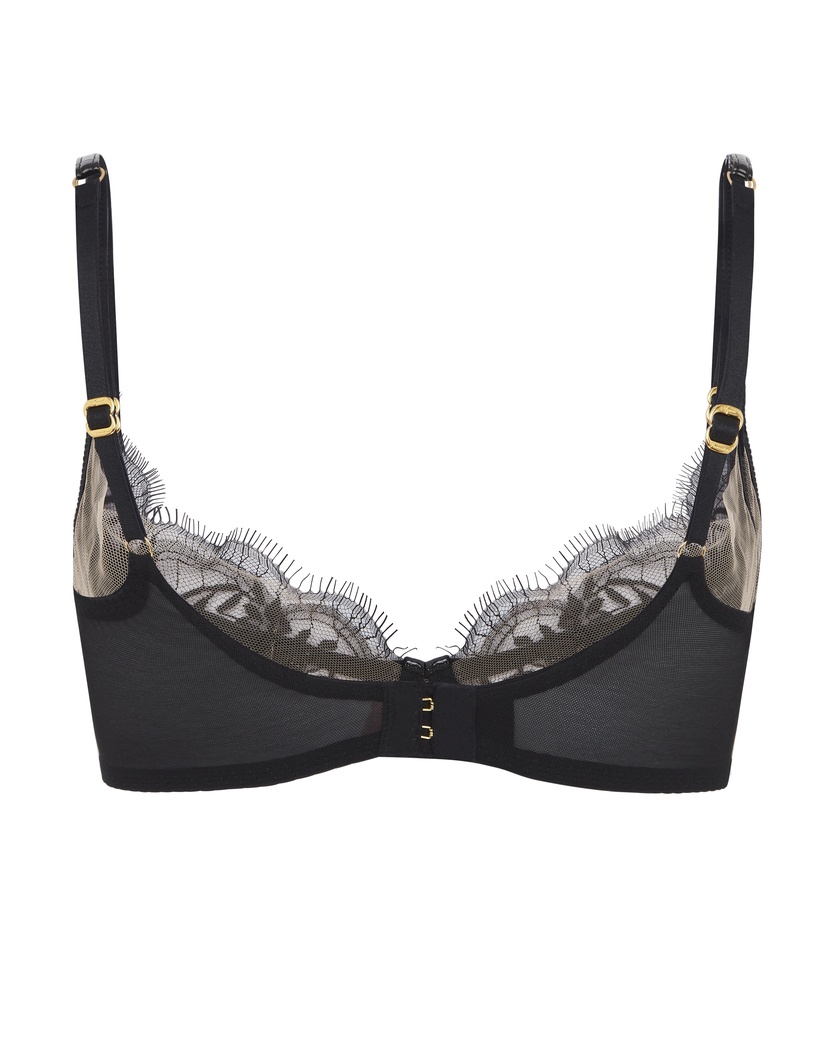 AlyssЧерный бюстгальтер с мягкой чашкой Alyss