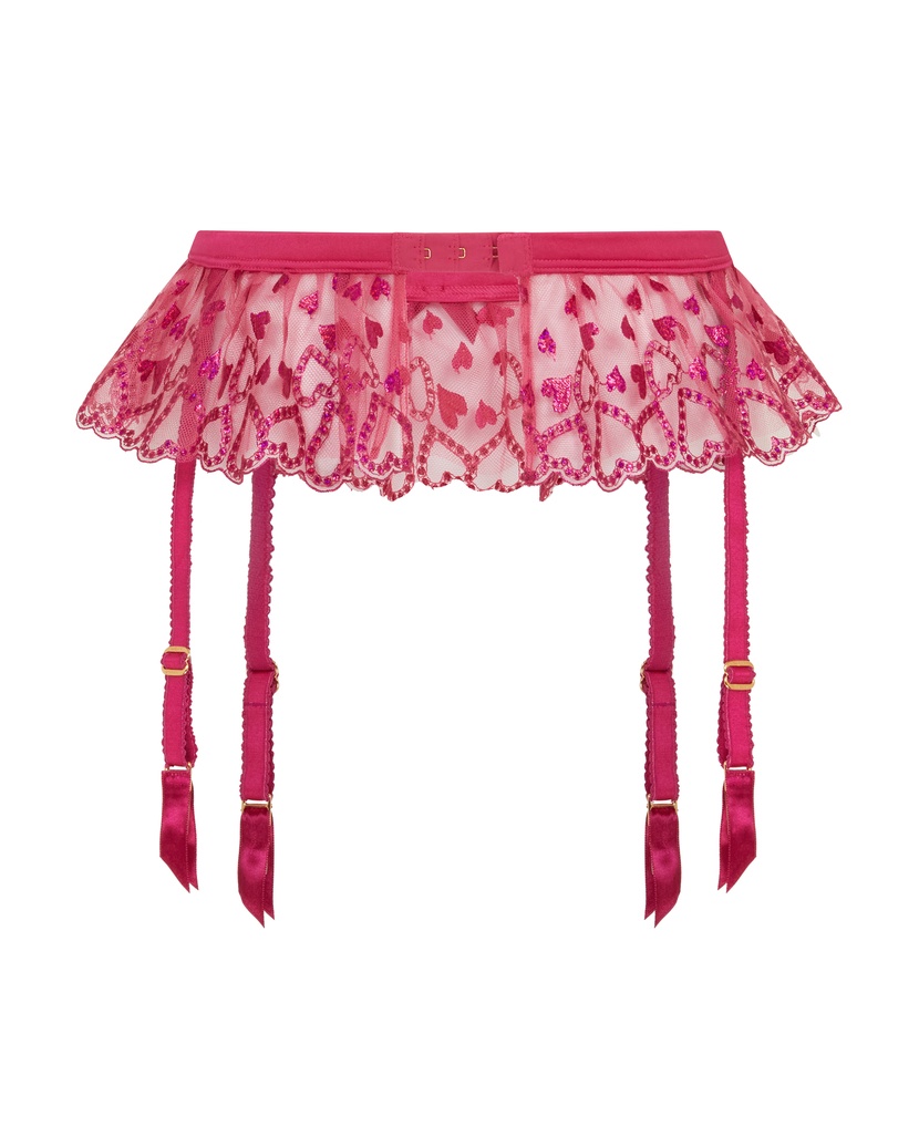 RozannПояс для чулок цвета фуксия Rozann