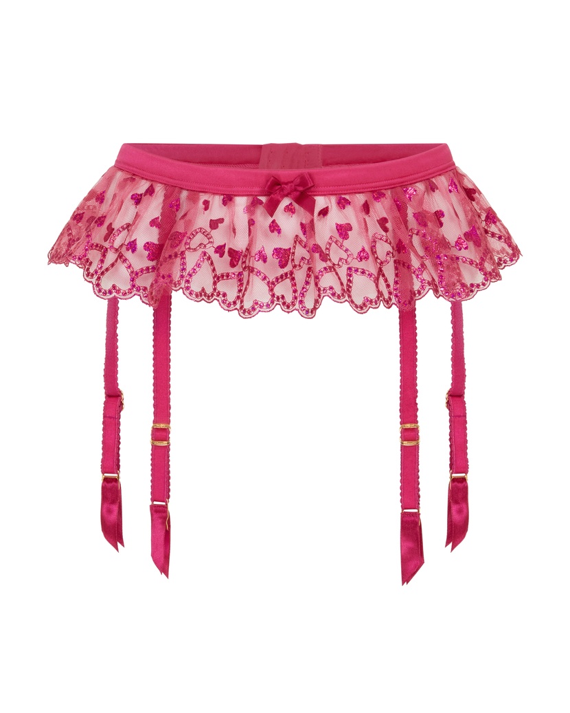 RozannПояс для чулок цвета фуксия Rozann