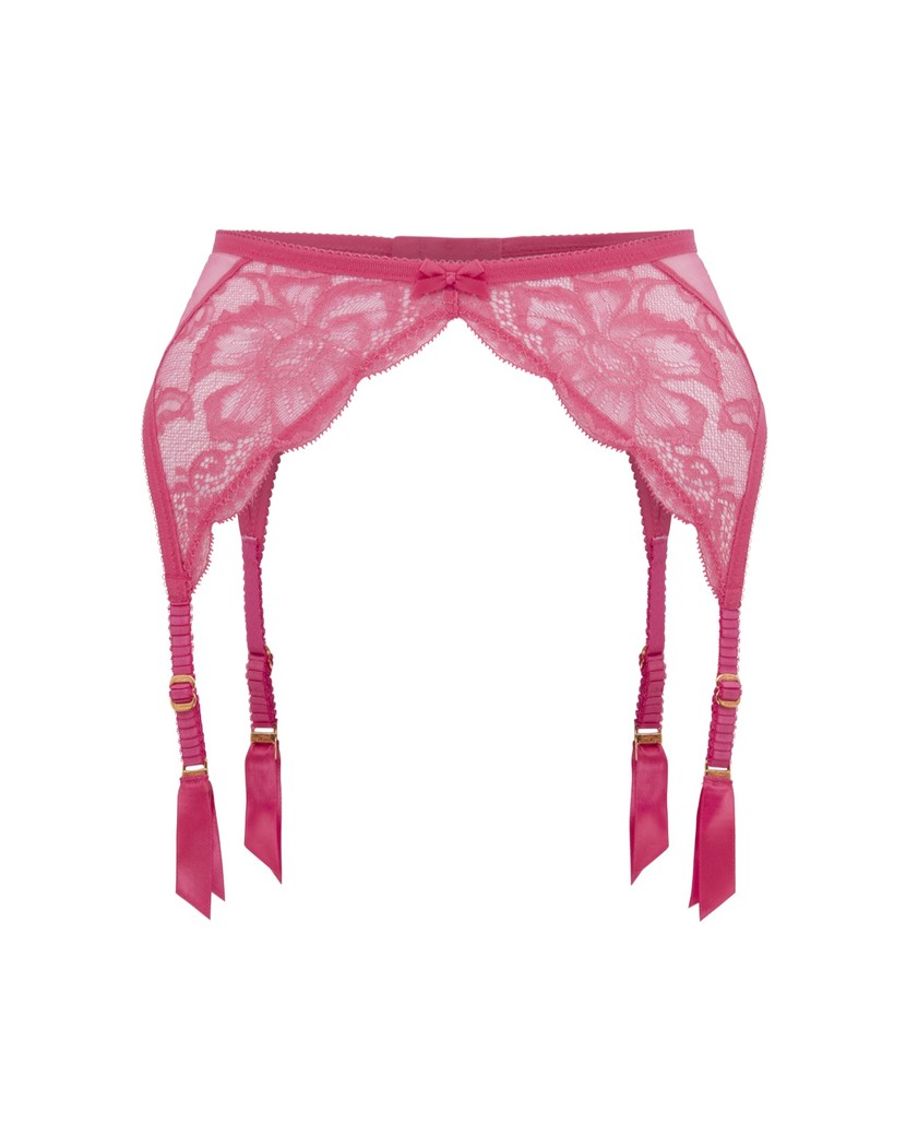 BernieРозовый кружевной пояс для чулок Bernie